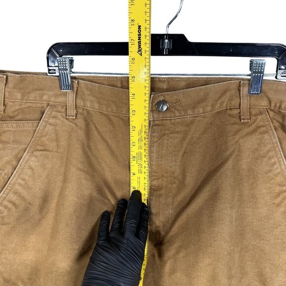 Carhartt Mens 40x32 Duck Durable Canvas Brown Utility Chore Work Pants Carpenter - Picture 13 of 16
